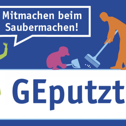 Grafik zur Bewerbung der "GEputzt"-Aktion.